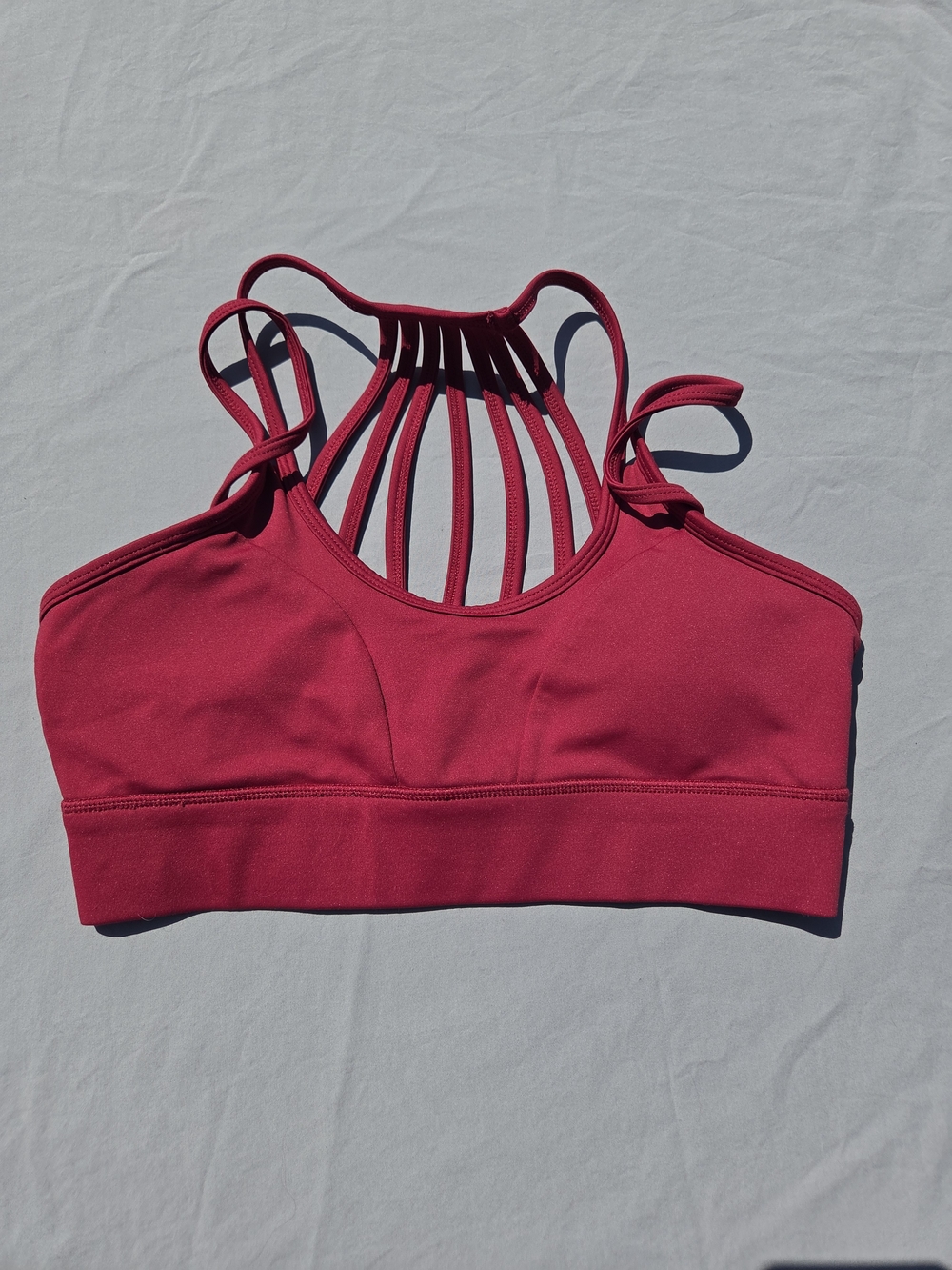 Constantly Varied Gear Sangria Strappy High-Neck Sports Bra S GUC